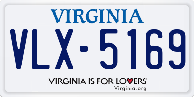 VA license plate VLX5169