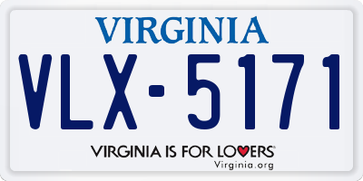 VA license plate VLX5171