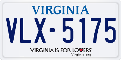 VA license plate VLX5175