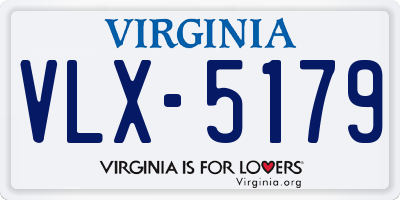 VA license plate VLX5179