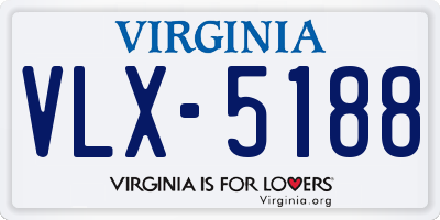 VA license plate VLX5188