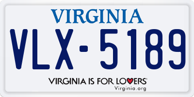 VA license plate VLX5189