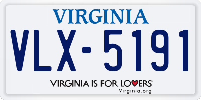 VA license plate VLX5191