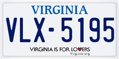 VA license plate VLX5195