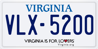 VA license plate VLX5200