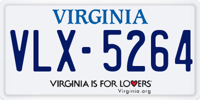 VA license plate VLX5264