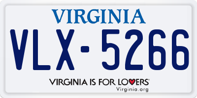 VA license plate VLX5266