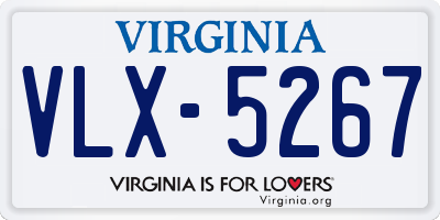 VA license plate VLX5267