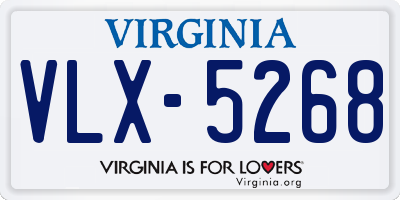 VA license plate VLX5268