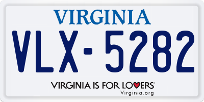 VA license plate VLX5282