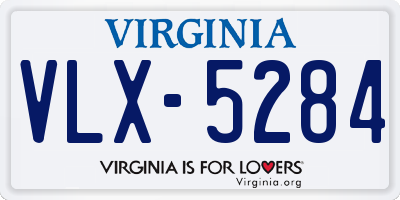 VA license plate VLX5284