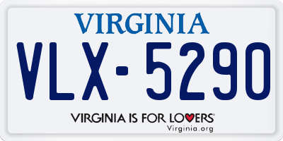 VA license plate VLX5290