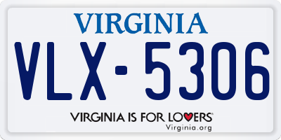 VA license plate VLX5306