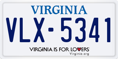 VA license plate VLX5341