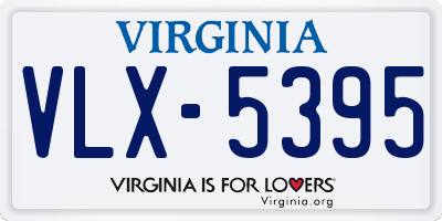 VA license plate VLX5395