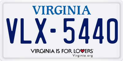 VA license plate VLX5440