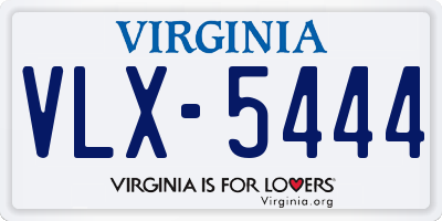 VA license plate VLX5444