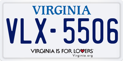 VA license plate VLX5506