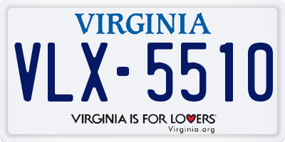 VA license plate VLX5510