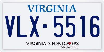 VA license plate VLX5516