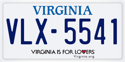 VA license plate VLX5541