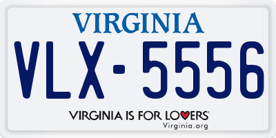 VA license plate VLX5556