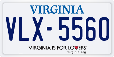 VA license plate VLX5560