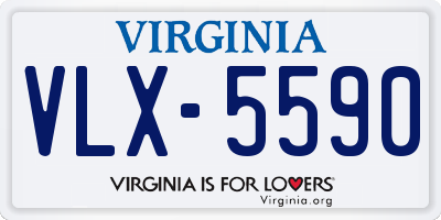 VA license plate VLX5590