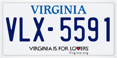 VA license plate VLX5591