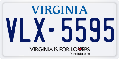 VA license plate VLX5595