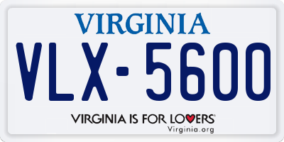 VA license plate VLX5600