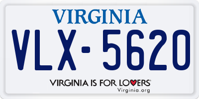 VA license plate VLX5620