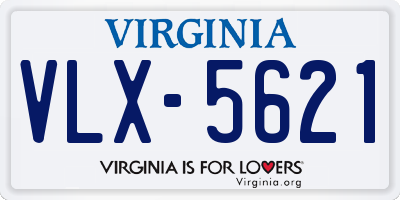 VA license plate VLX5621