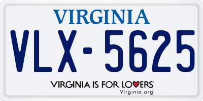 VA license plate VLX5625