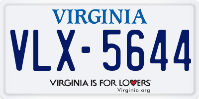 VA license plate VLX5644