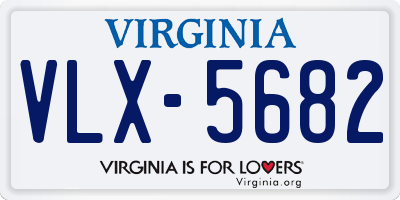 VA license plate VLX5682