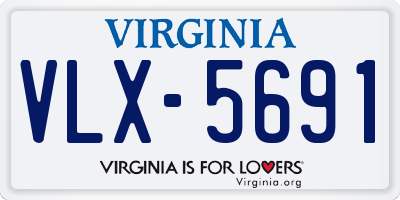 VA license plate VLX5691