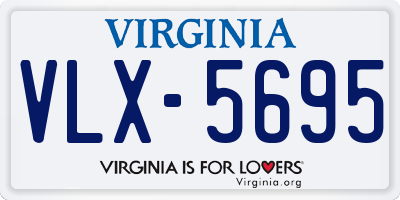 VA license plate VLX5695