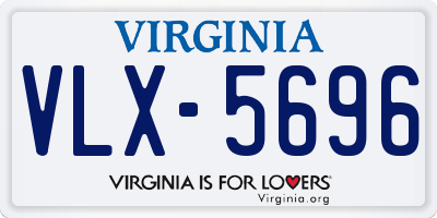 VA license plate VLX5696