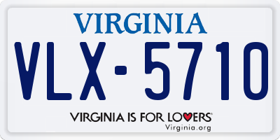 VA license plate VLX5710