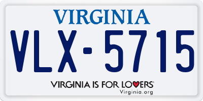 VA license plate VLX5715