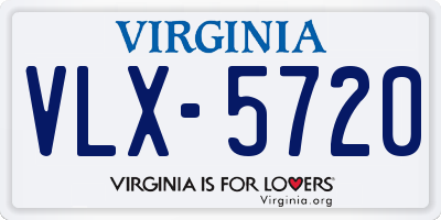 VA license plate VLX5720