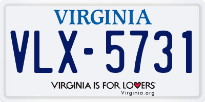 VA license plate VLX5731