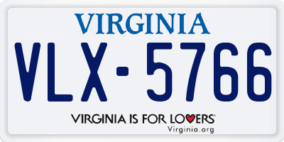 VA license plate VLX5766