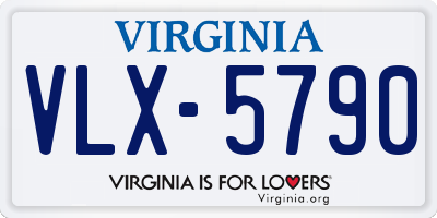 VA license plate VLX5790