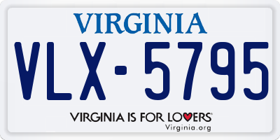 VA license plate VLX5795