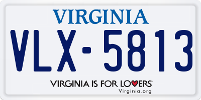VA license plate VLX5813