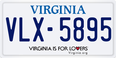 VA license plate VLX5895