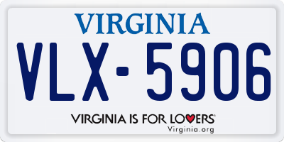 VA license plate VLX5906