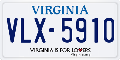 VA license plate VLX5910